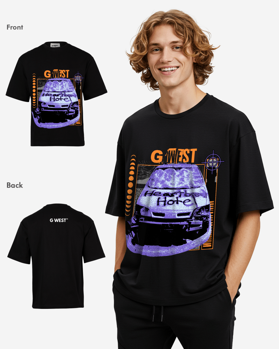 G West the heartbreak ride Oversized T-Shirt Mens