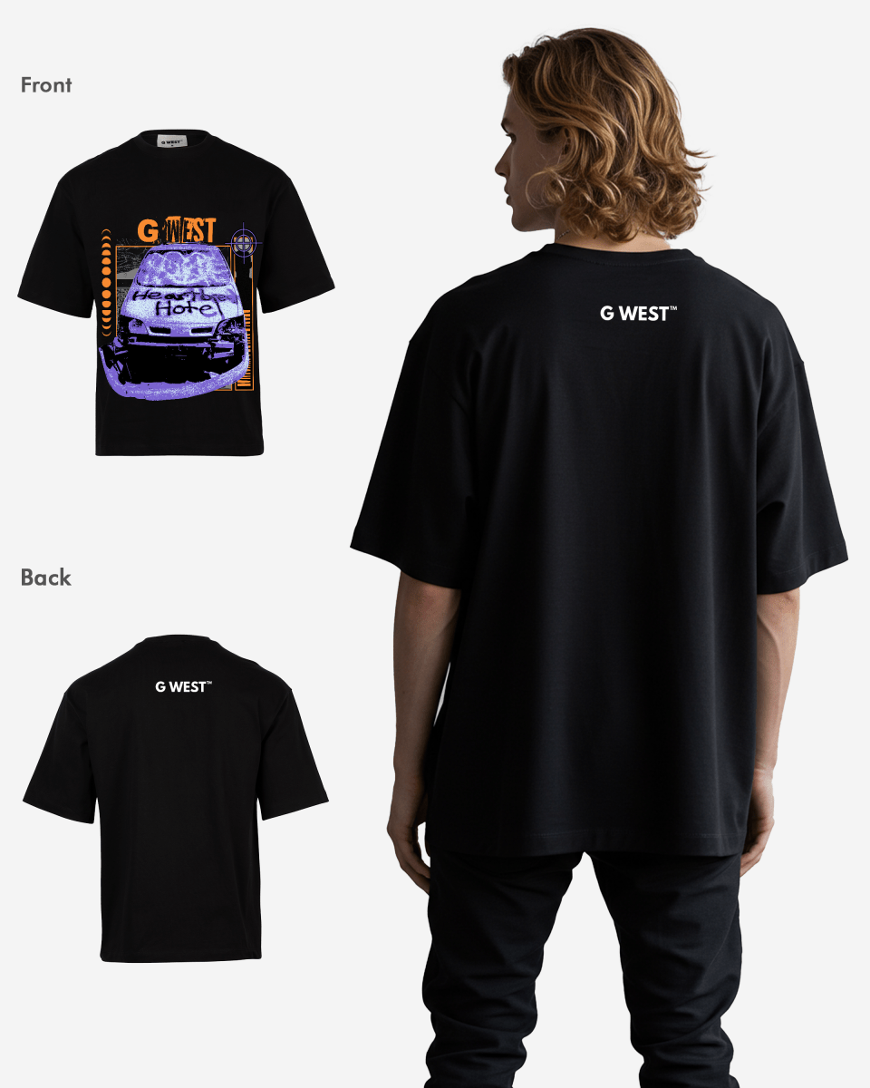 G West the heartbreak ride Oversized T-Shirt Mens