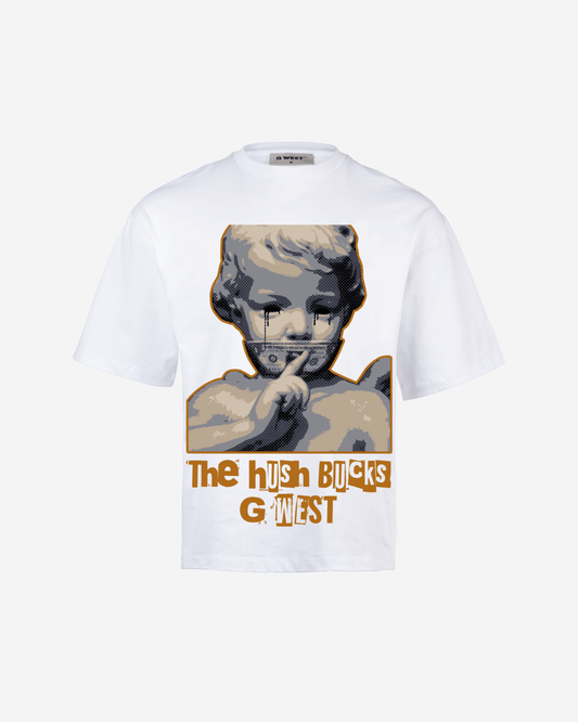 G WEST The Hush Bucks Oversized T-Shirt Mens