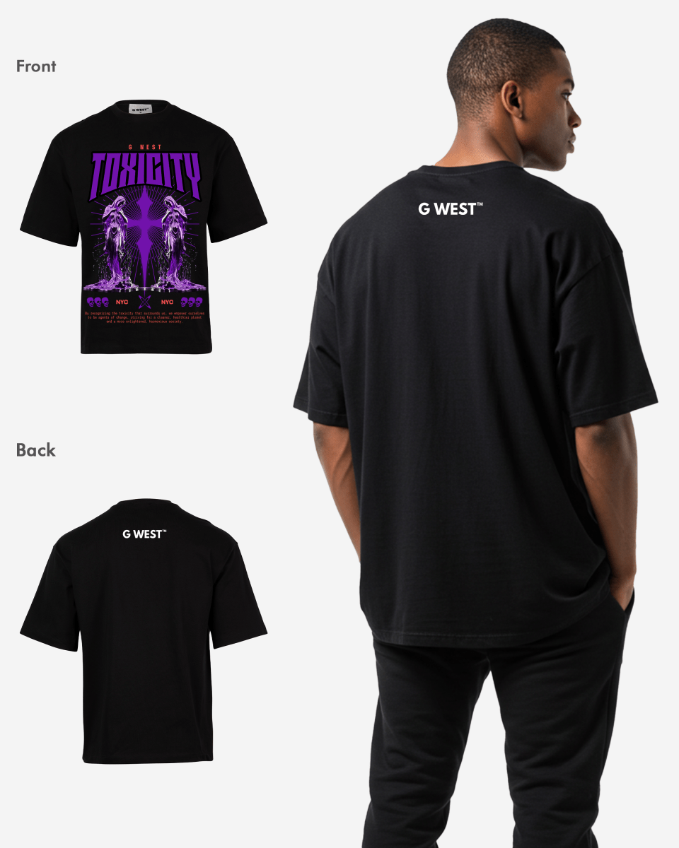 G WEST TOXICITY OVERSIZED T-Shirt Mens