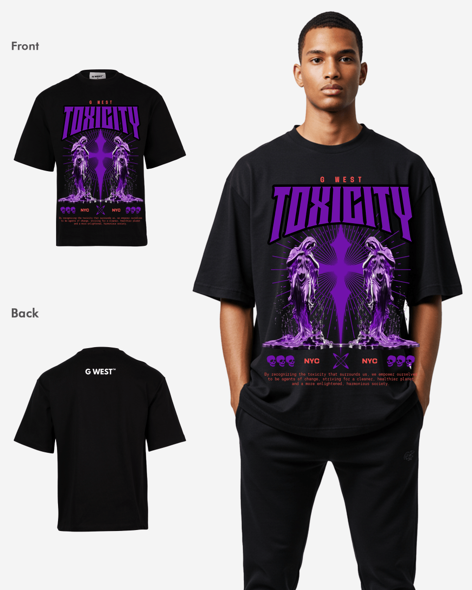 G WEST TOXICITY OVERSIZED T-Shirt Mens