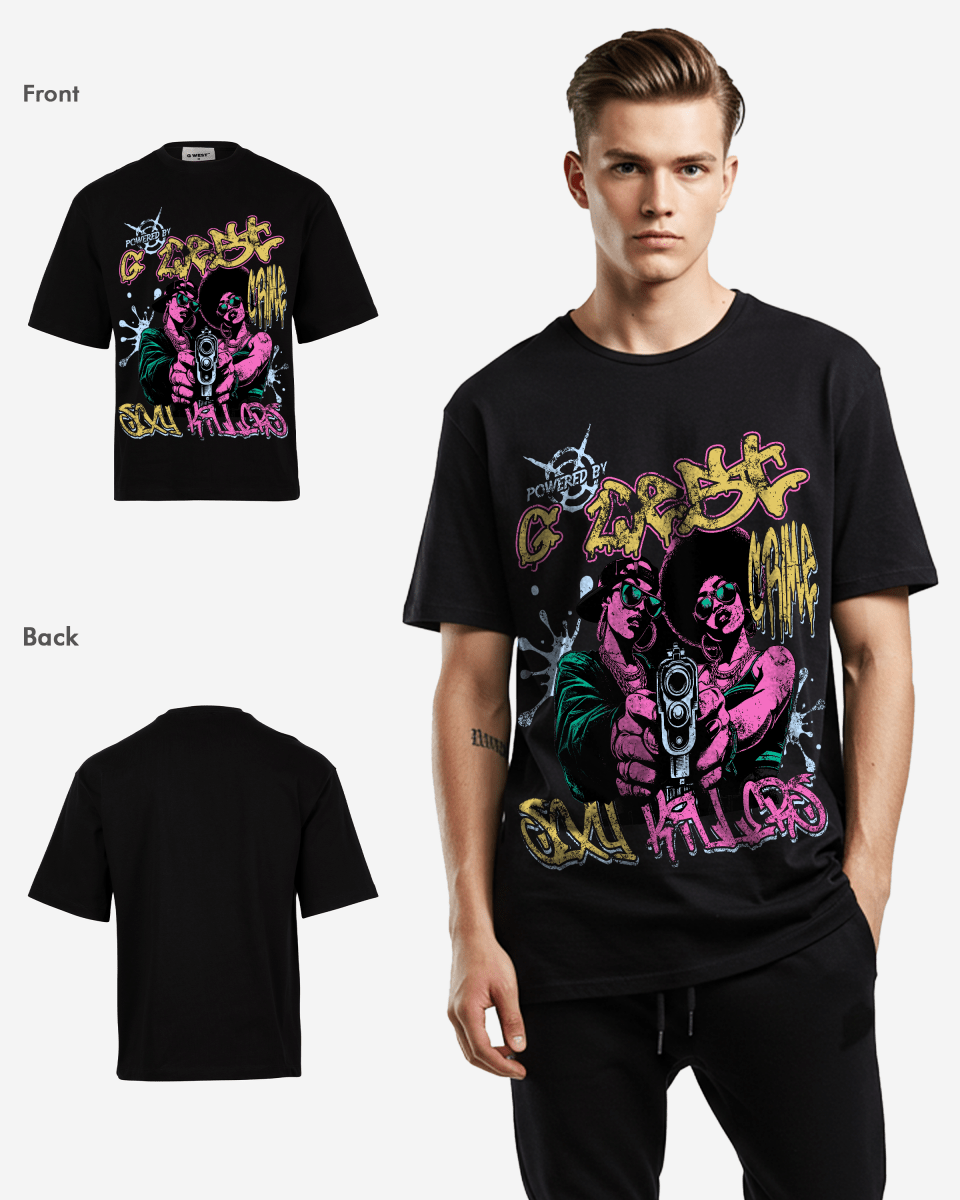 G West Trigger Twins Oversized Tee