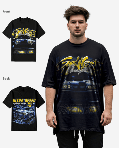 G West Ultra Speed Black T-Shirt Big and Tall Mens