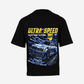 G West Mens Ultra Speed Premium Oversized Tee Front And Back Print