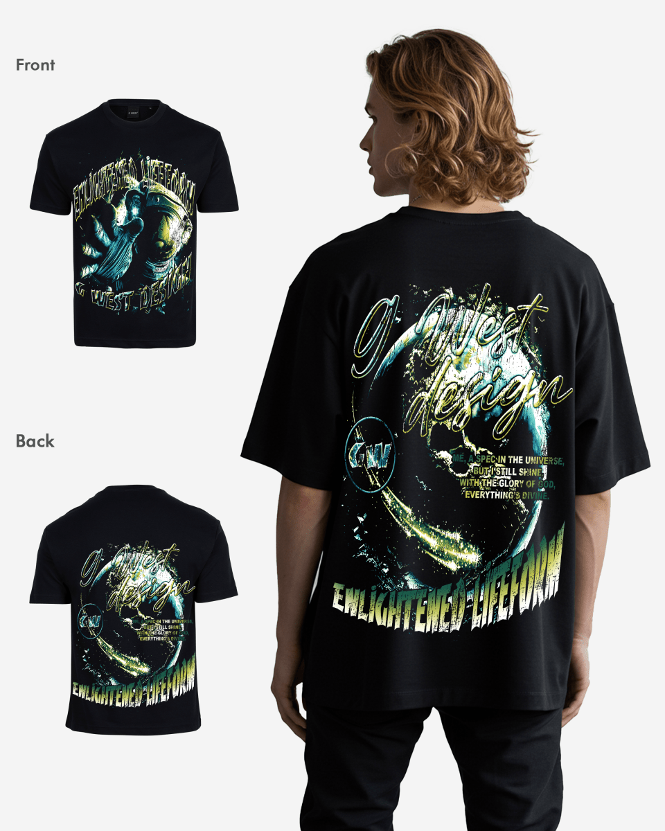 G West Mens Universe Premium Oversized Tee