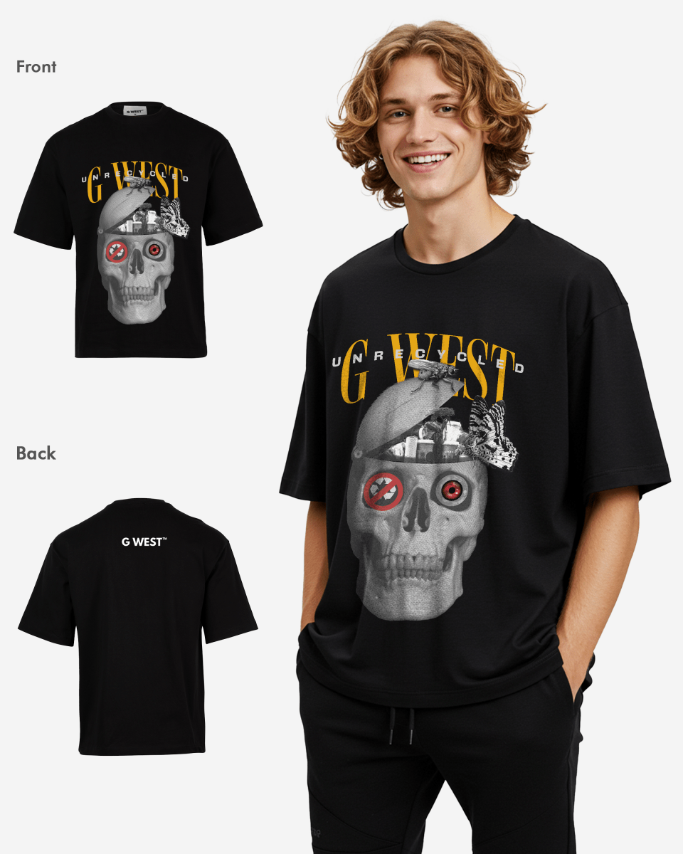 G WEST Unrecycled Oversized T-Shirt Mens