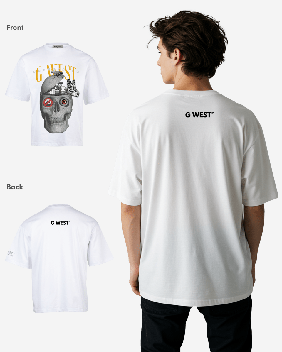 G WEST Unrecycled Oversized T-Shirt Mens