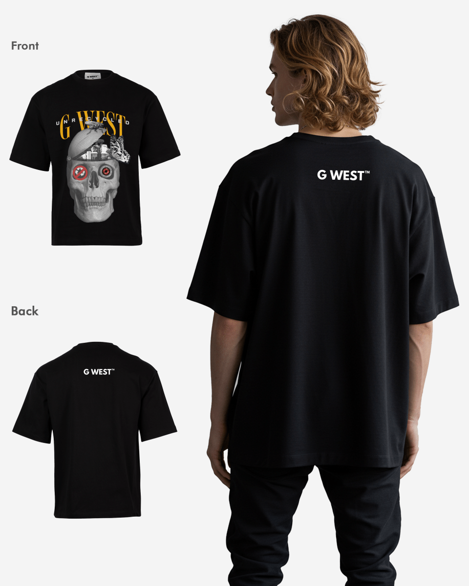 G WEST Unrecycled Oversized T-Shirt Mens