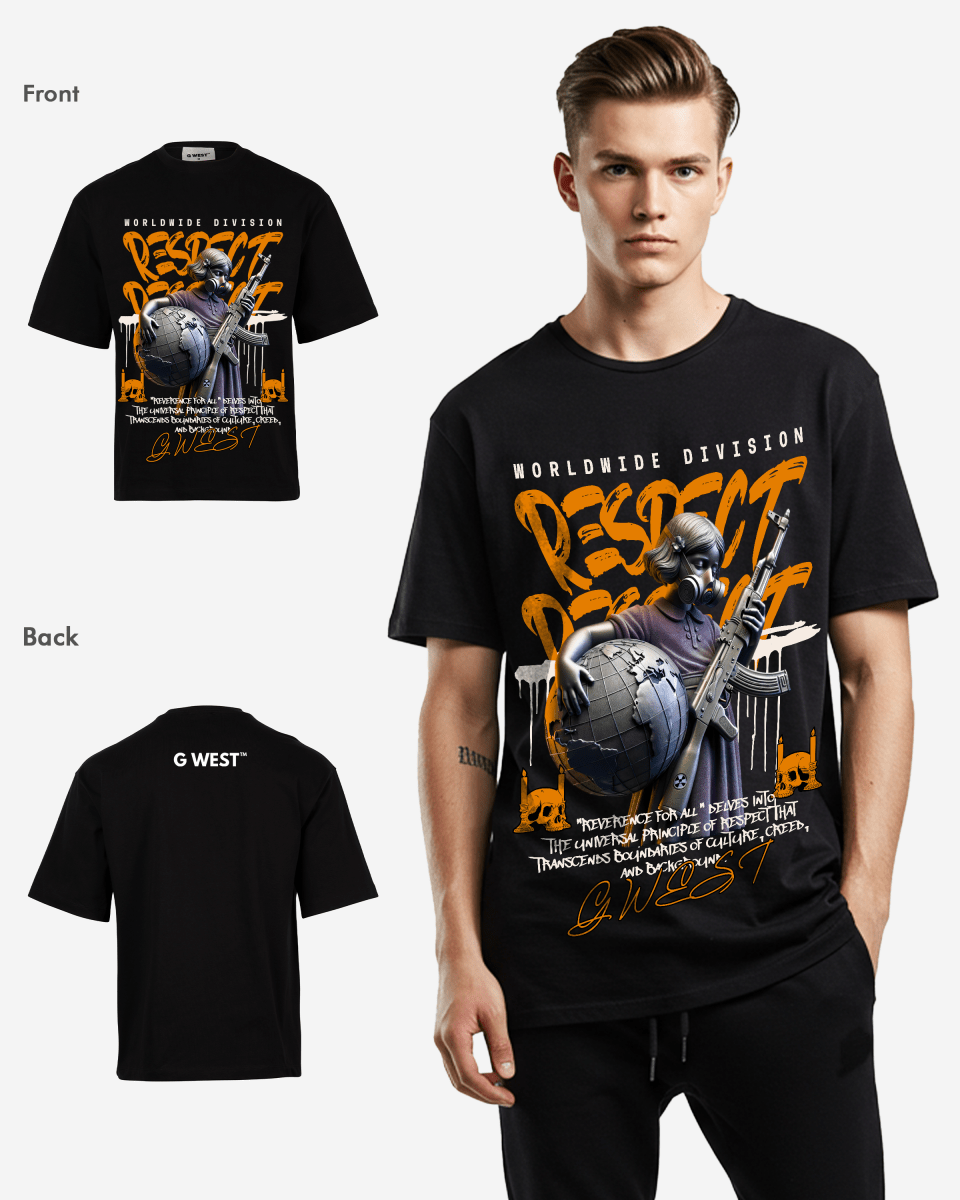G WEST UNSEEN BATTLE OVERSIZED T-Shirt Mens