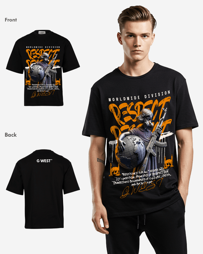 G WEST UNSEEN BATTLE OVERSIZED T-Shirt Mens