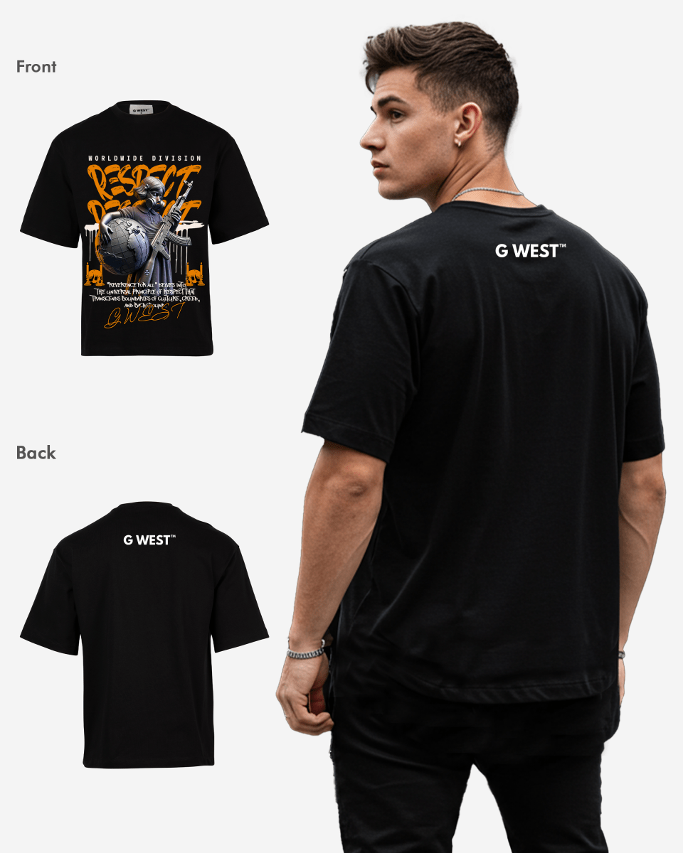 G WEST UNSEEN BATTLE OVERSIZED T-Shirt Mens