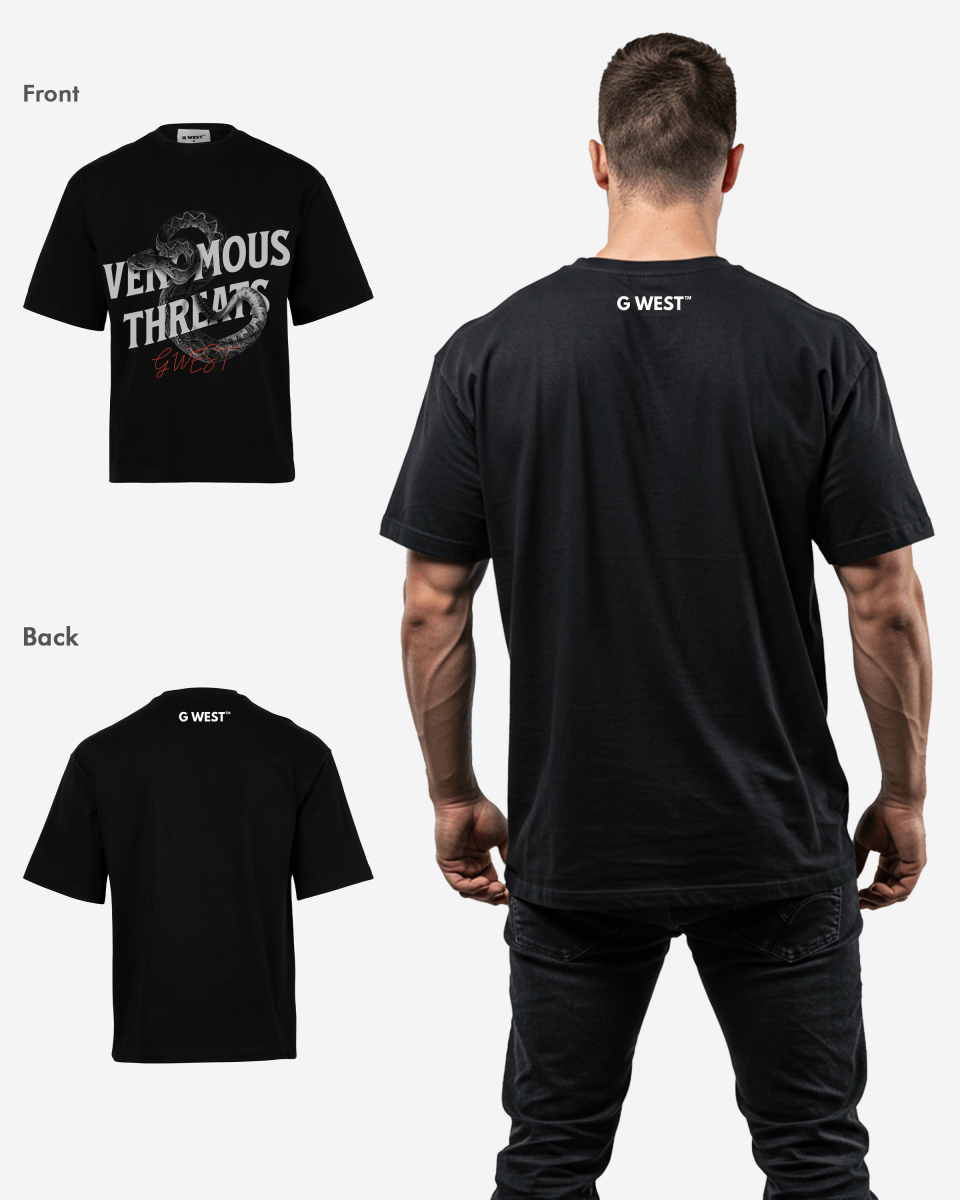 G WEST VENOMOUS THREATS OVERSIZED T-Shirt Mens