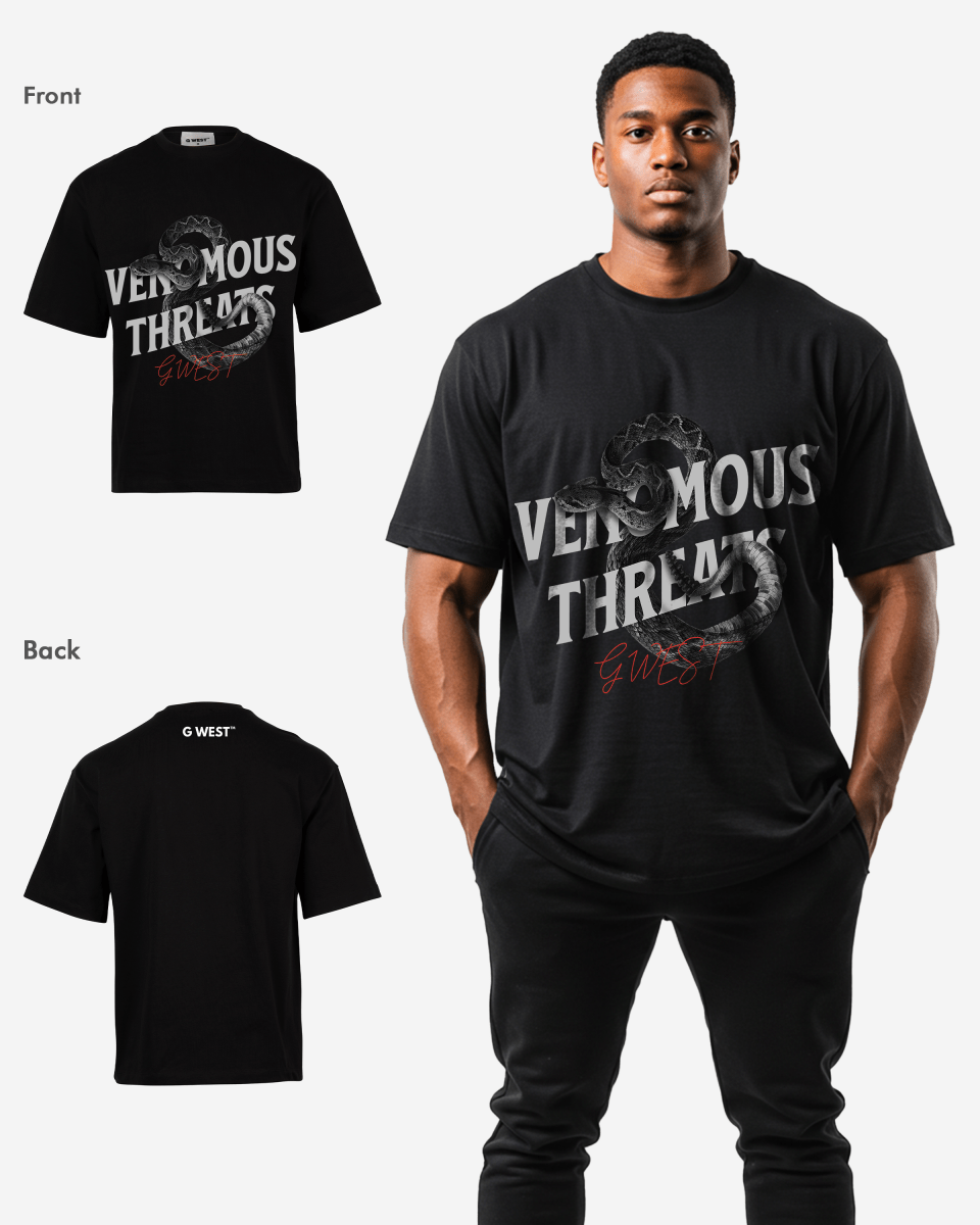 G WEST VENOMOUS THREATS OVERSIZED T-Shirt Mens