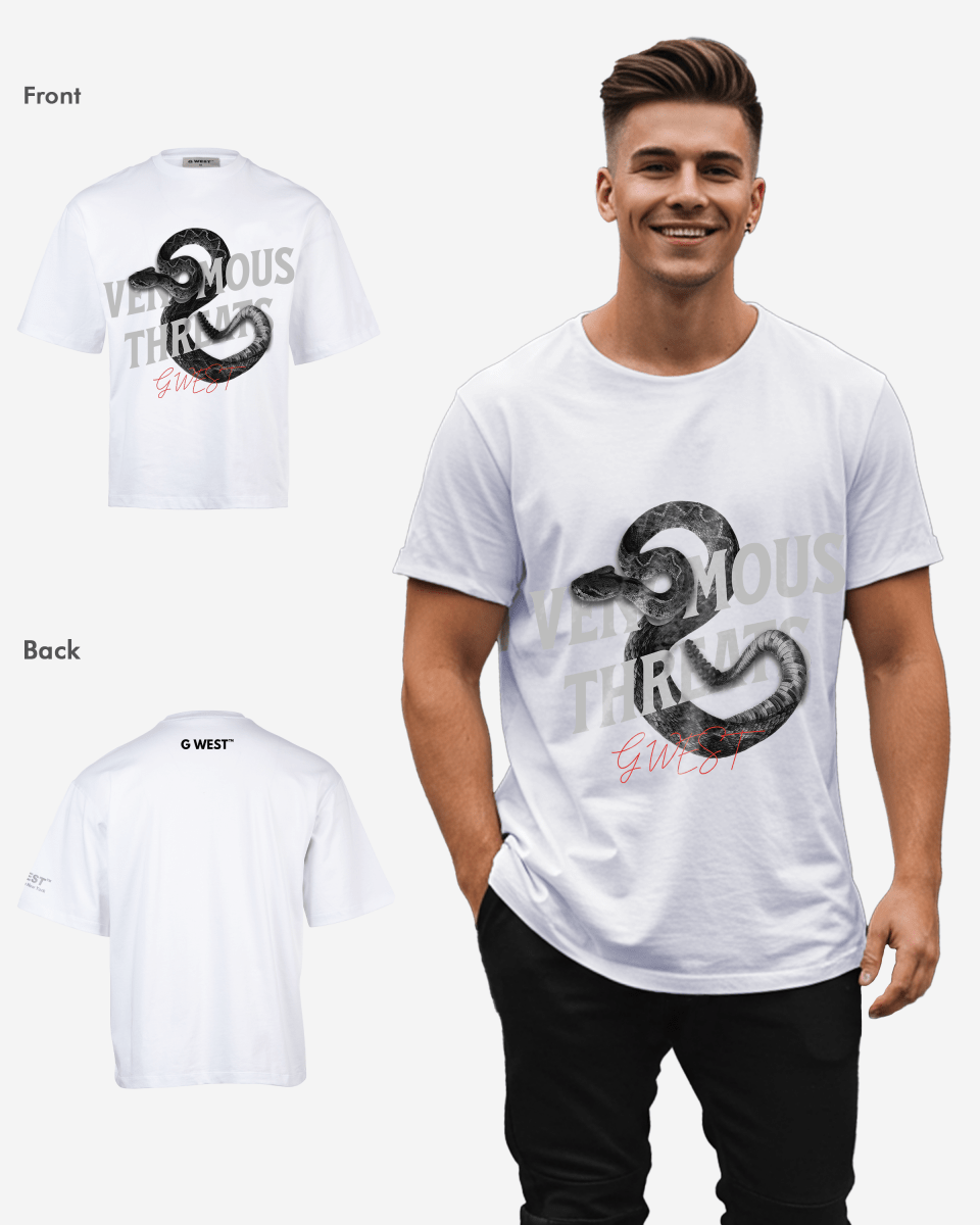 G WEST VENOMOUS THREATS OVERSIZED T-Shirt Mens