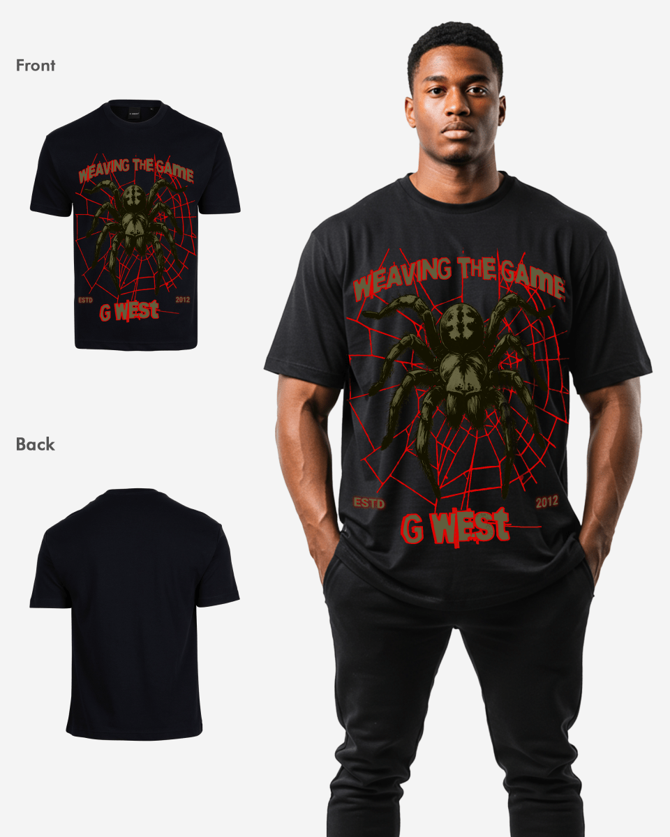 G West Weaving The Game Oversized T-Shirt Mens