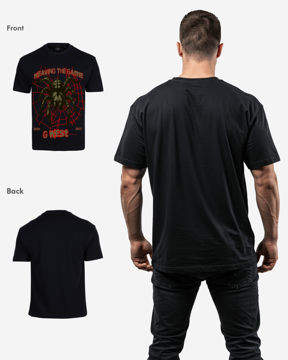 G West Weaving The Game Oversized T-Shirt Mens
