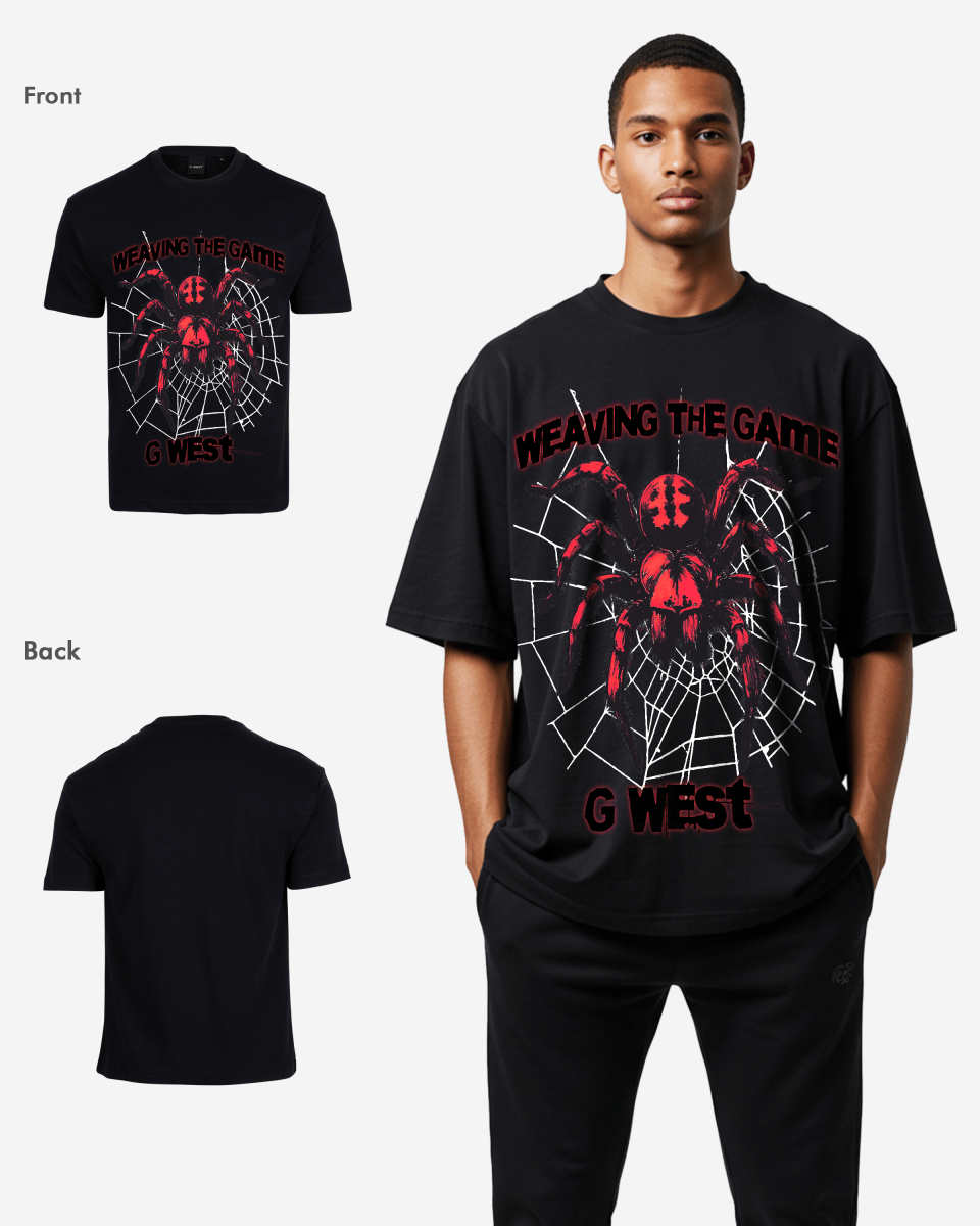 G West Weaving The Game Oversized T-Shirt Mens