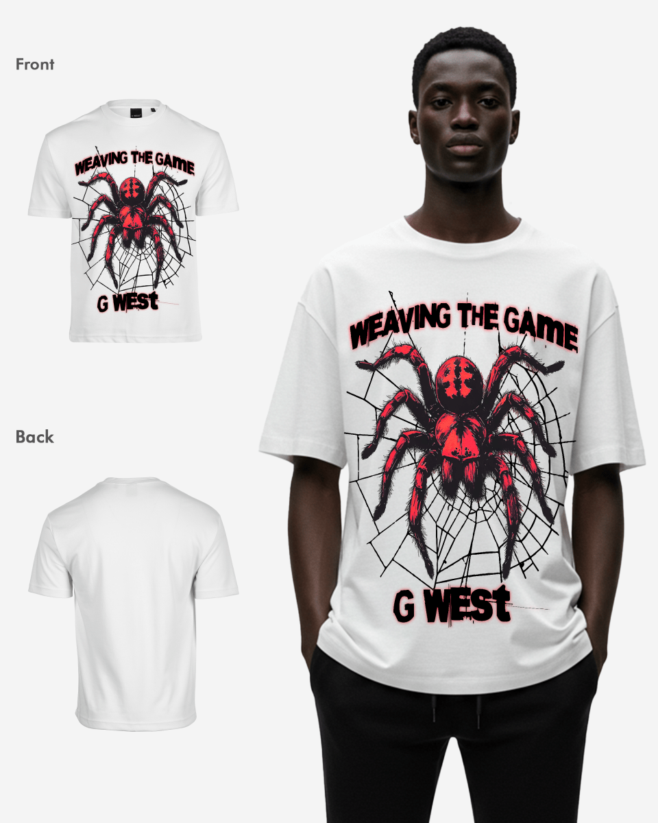 G West Weaving The Game Oversized T-Shirt Mens
