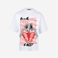 G WEST WINGS N BLOOMS OVERSIZED T-Shirt Mens