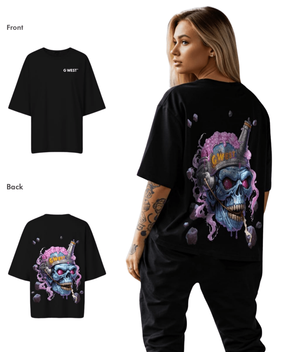 G West Womens Beer Buddies Oversized Tee