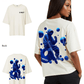 G West Womens Oversized Blue Man Tee