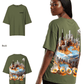 G West Womens OVERSIZED CHICAGO CAKE TEE