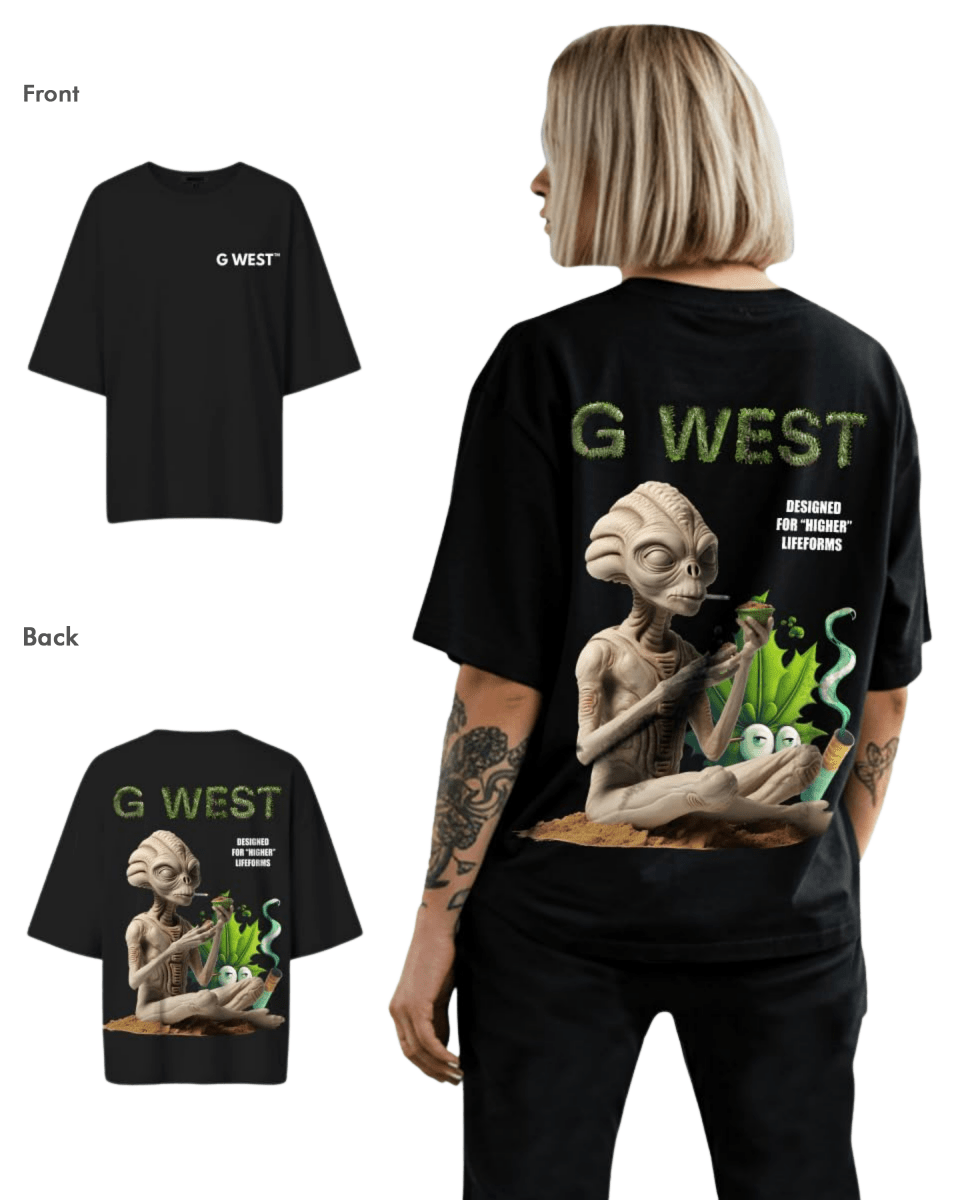 G West Womens Oversized Designed For Higher Lifeforms Tee