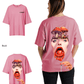 G West Womens Oversized Lollipop Mushroom Oversized Tee