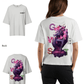 G West Womens Oversized Purple Dragon Tee