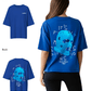 G West Womens Oversized True Blue Ski Mask Oversized Tee