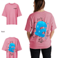 G West Womens Oversized True Blue Ski Mask Oversized Tee