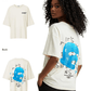 G West Womens Oversized True Blue Ski Mask Oversized Tee