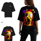 G West Womens Oversized Yellow Face Lifestyle Tee