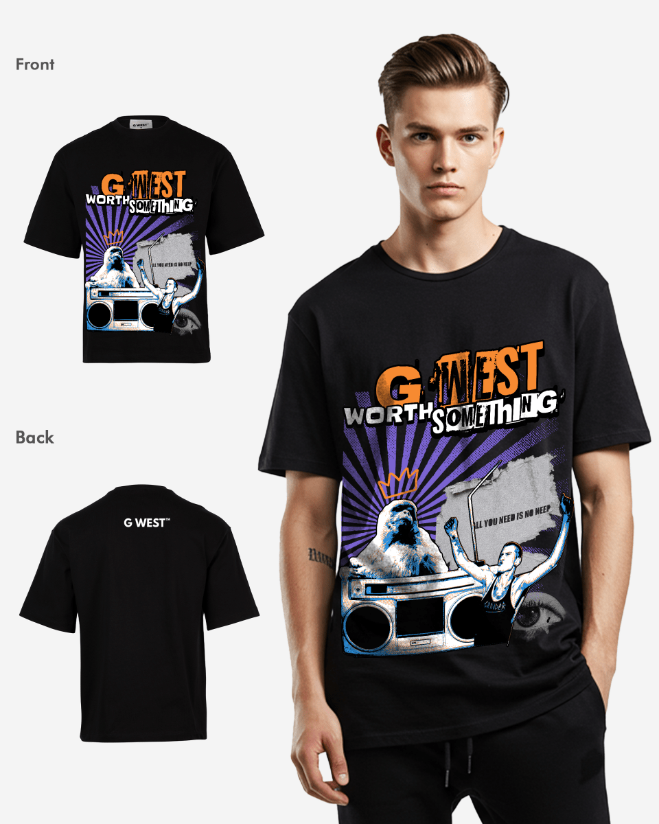 G WEST WORTH SOMETHING OVERSIZED T-Shirt Mens