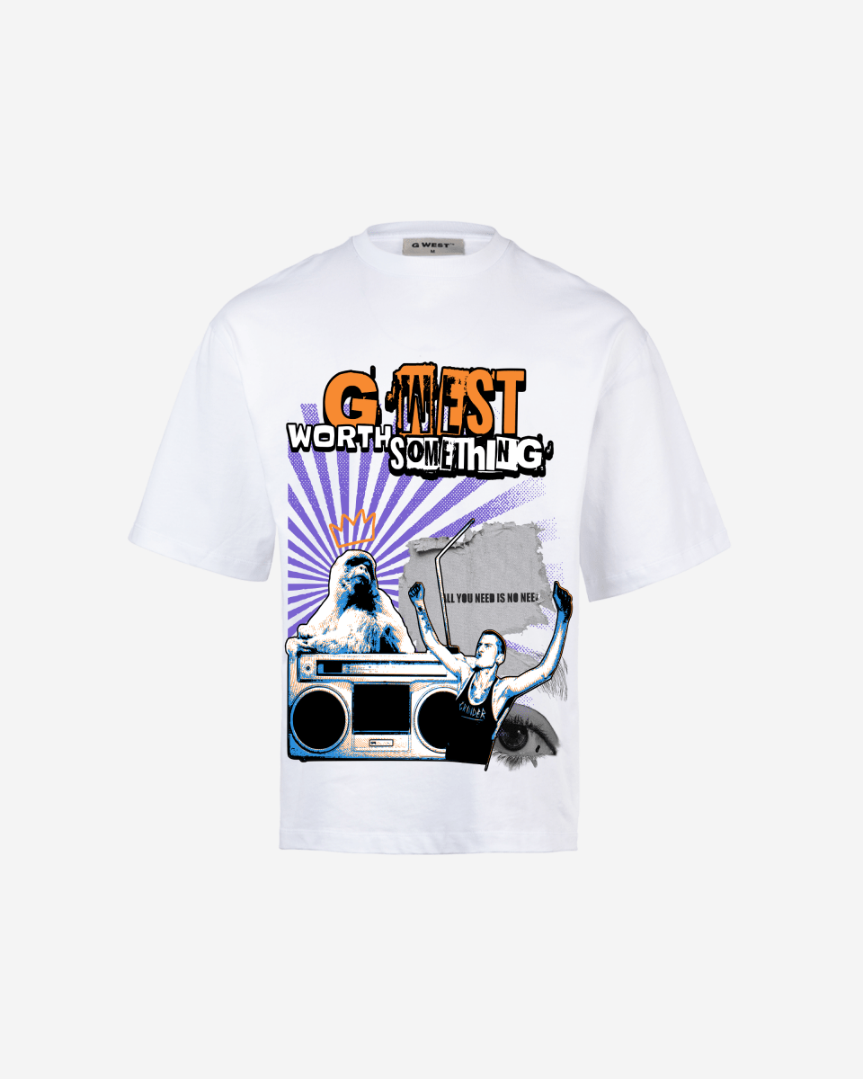 G WEST WORTH SOMETHING OVERSIZED T-Shirt Mens