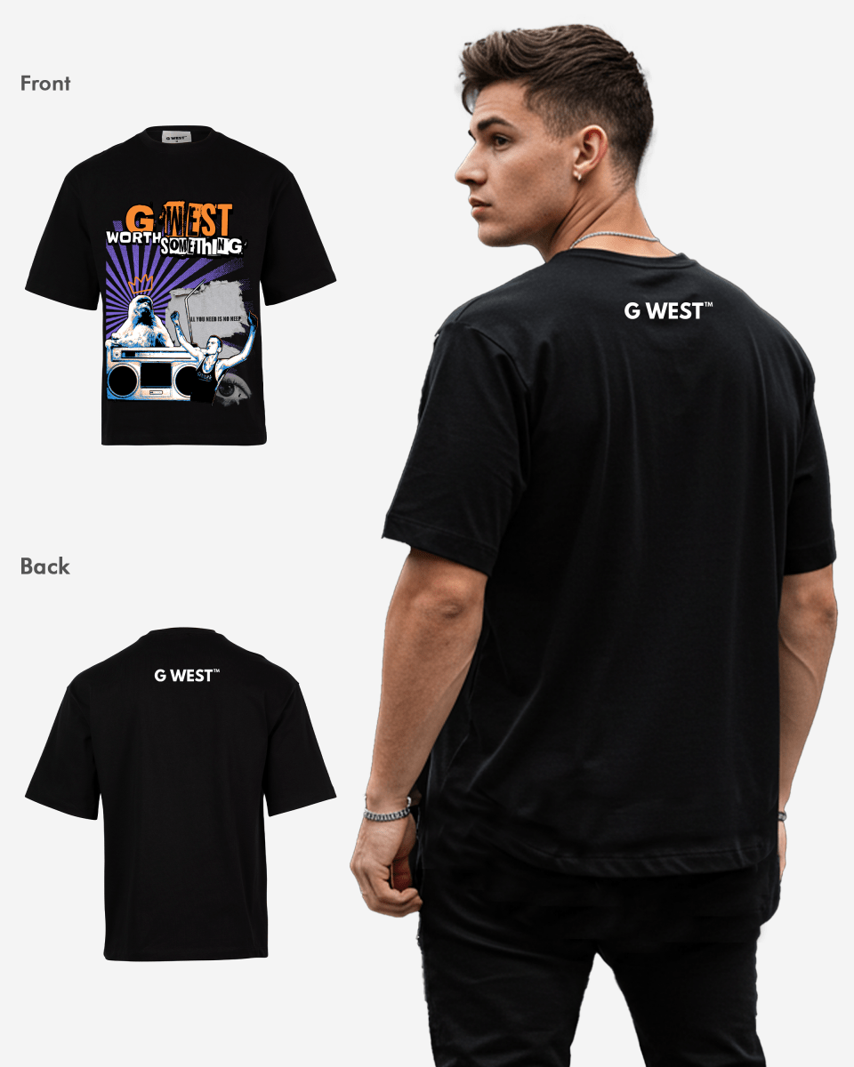 G WEST WORTH SOMETHING OVERSIZED T-Shirt Mens