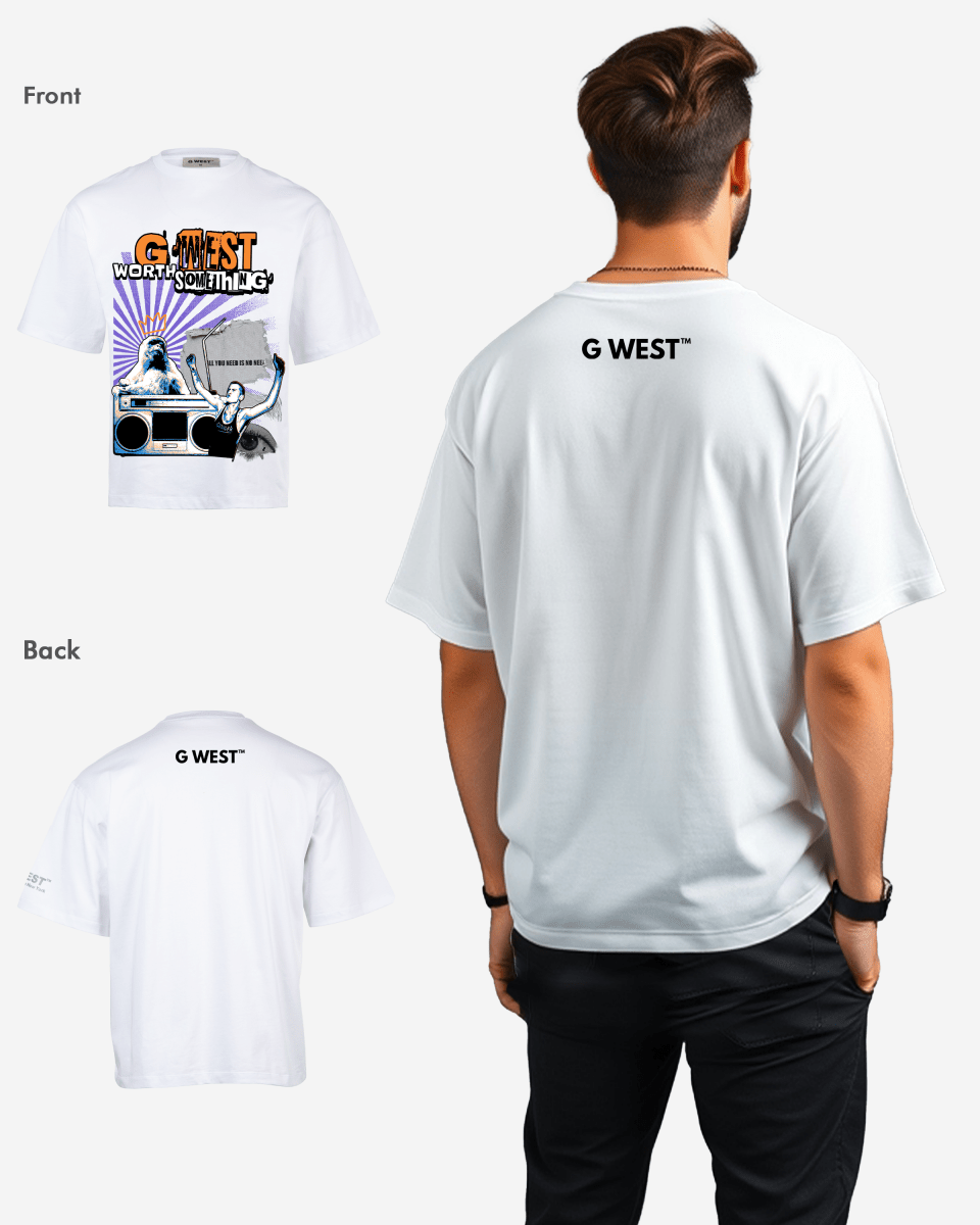 G WEST WORTH SOMETHING OVERSIZED T-Shirt Mens