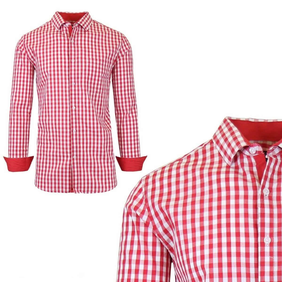 Camisa de vestir estampada de manga larga ajustada para hombre Galaxy by Harvic