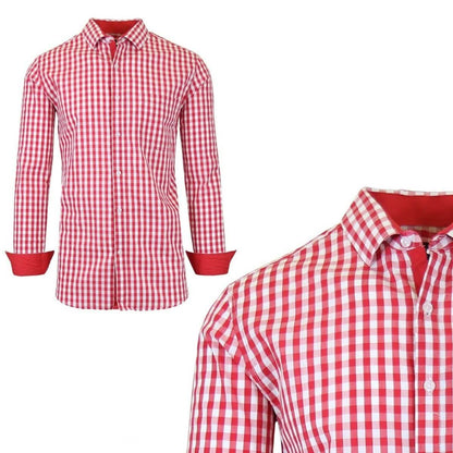 Camisa de vestir estampada de manga larga ajustada para hombre Galaxy by Harvic