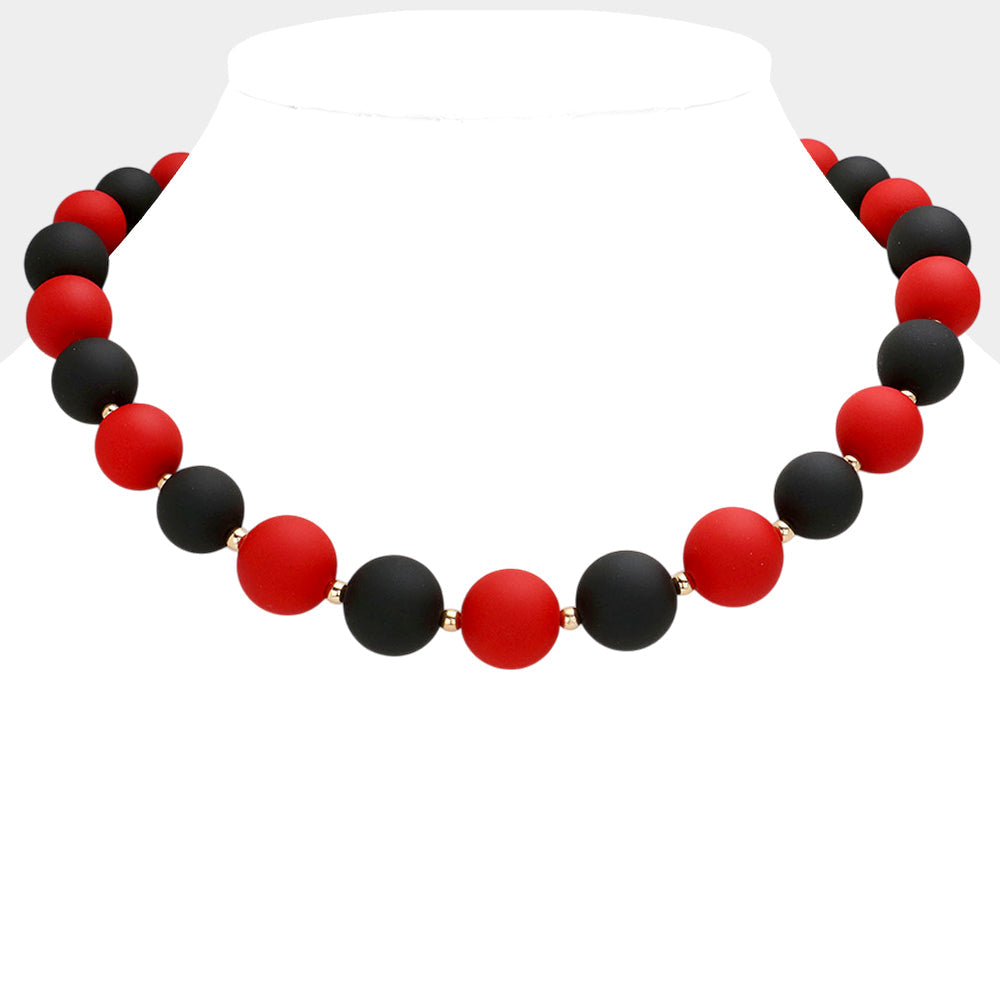 Women's Game Day Beaded Necklace