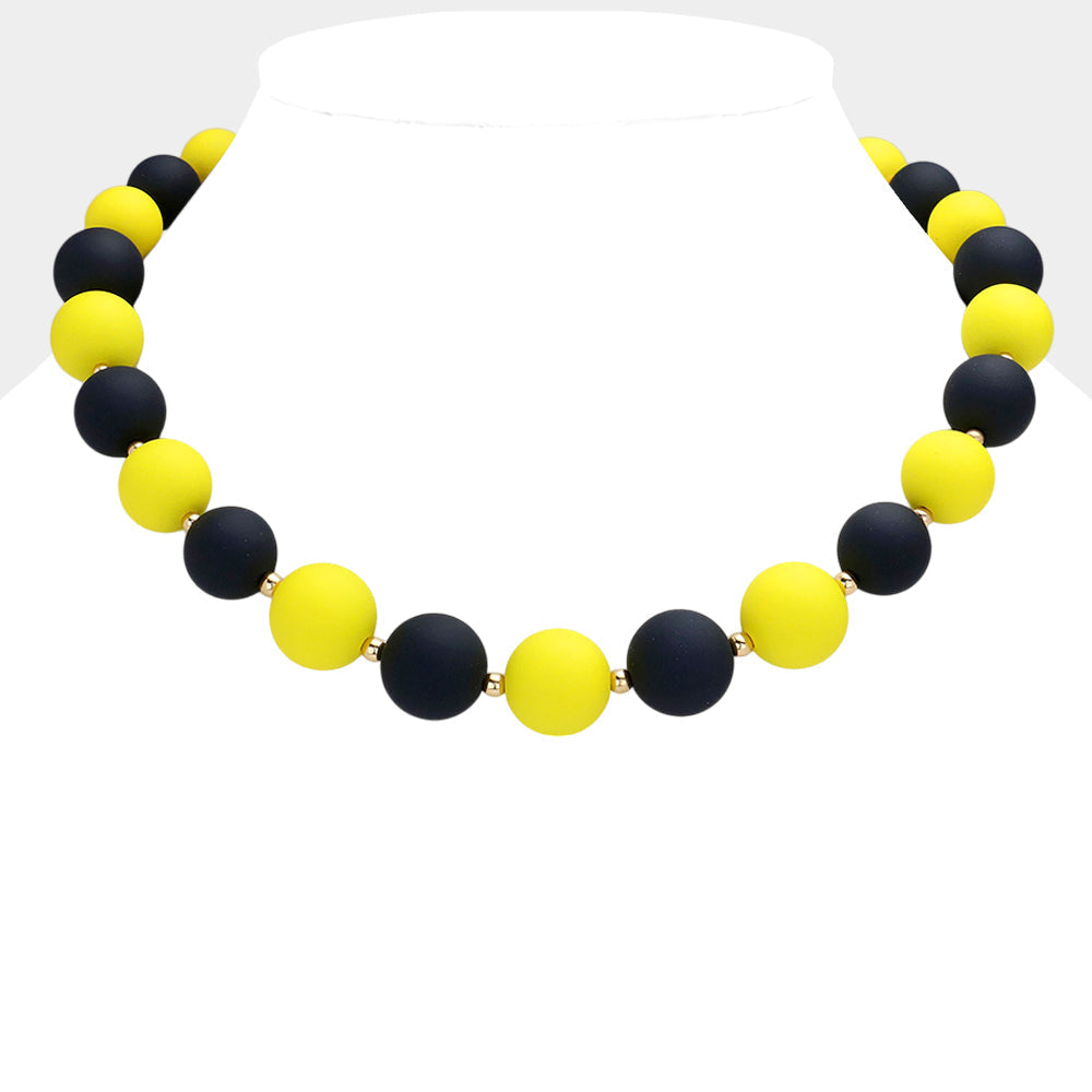 Women's Game Day Beaded Necklace