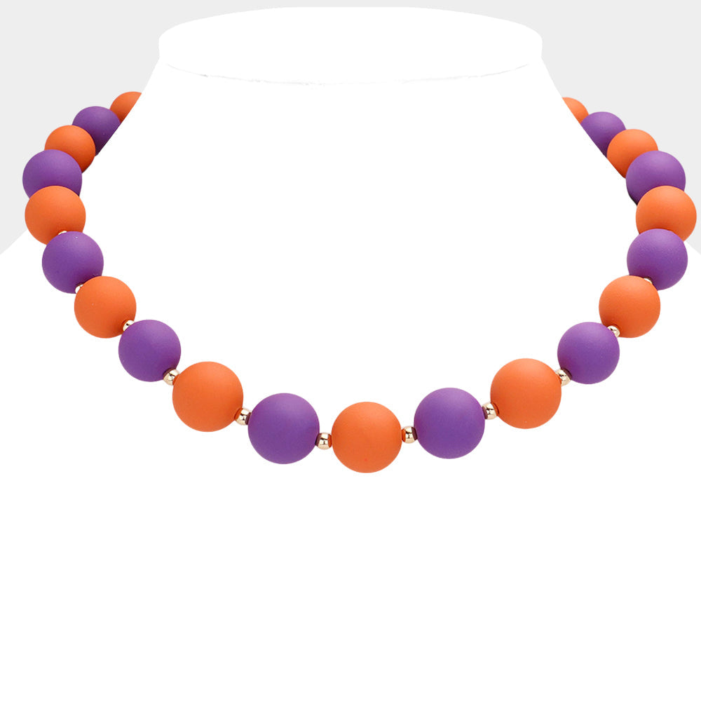 Women's Game Day Beaded Necklace