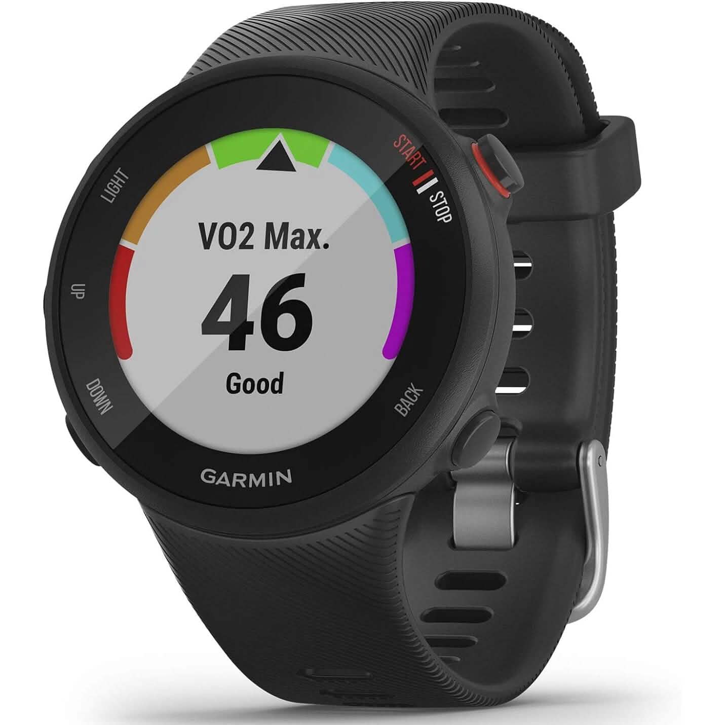 Garmin Forerunner 45S, 39mm Reloj de running con GPS fácil de usar con soporte para planes de entrenamiento gratuitos Coach (Reacondicionado)
