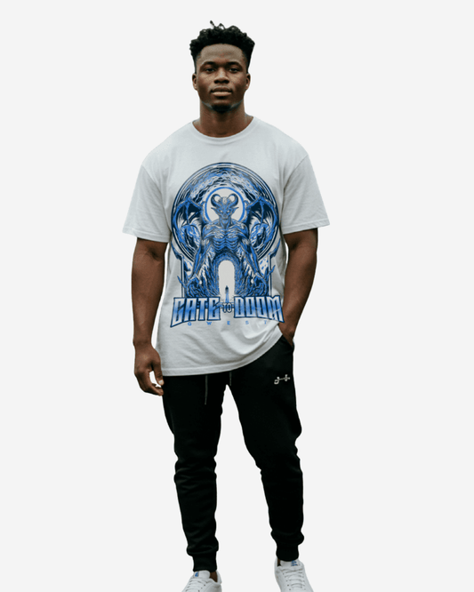 Camiseta extragrande G West Gate To Doom para hombre
