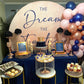Pastel Pink, Rose Gold & Navy Balloon Garland Kit