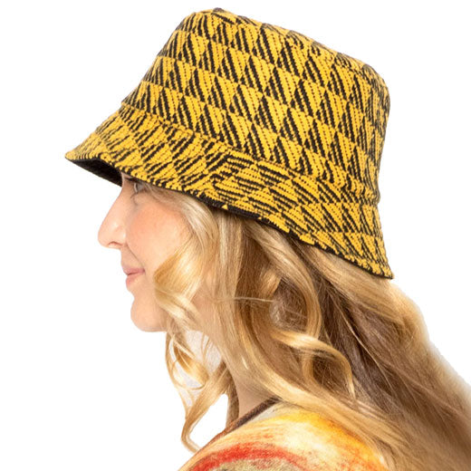 Geometric Patterned Bucket Hats