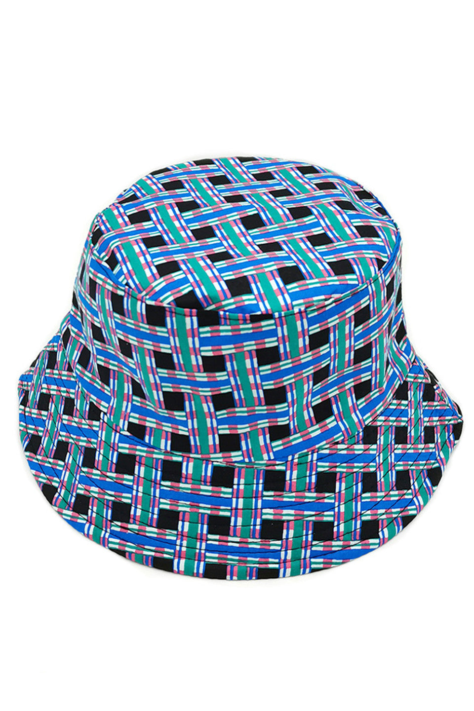 GEOMETRIC REVERSIBLE BUCKET HAT