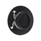 Geometric Trim Vegan Fabric C.C Panama HAT