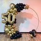 Globo gigante de papel de aluminio dorado | 81 cm metálico | Números 0-9