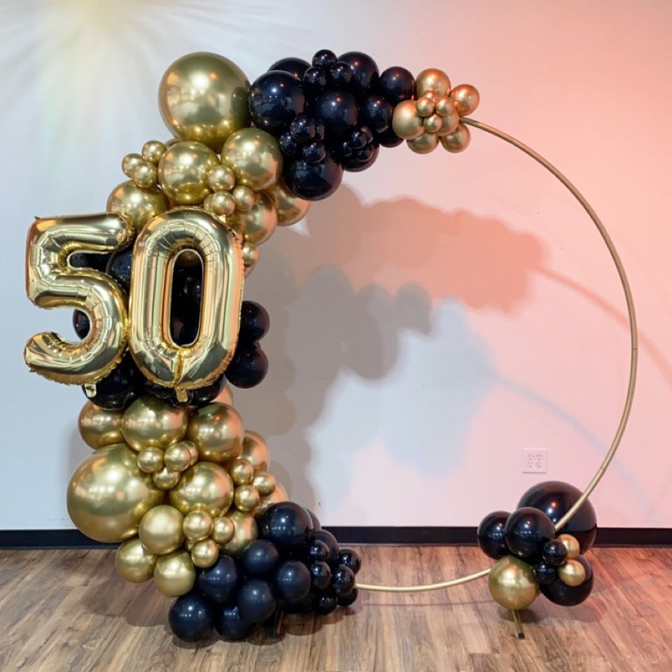 Globo gigante de papel de aluminio dorado | 81 cm metálico | Números 0-9